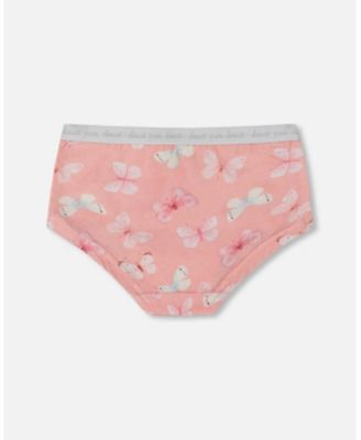 Girls' Printed Organic Cotton Short Panty - Little Kid, Big Kid