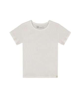 Deux par Deux - Girls' Crinkle Short Sleeve T-shirt- Big Kid