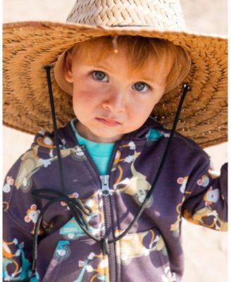 Boys' Printed French Terry Hooded Full Zip Sweatshirt - Baby