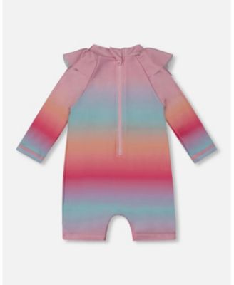 Girls' Long Sleeve One-Piece Rashguard - Little Kid