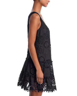 Crochet Tiered Shift Dress