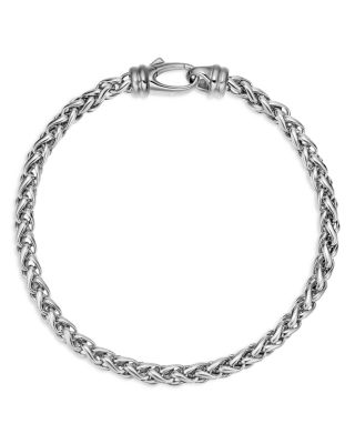 Wheat Chain Bracelet in Sterling Silver, 4mm