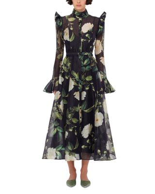 Katrina Butterfly Sleeve Midi Dress