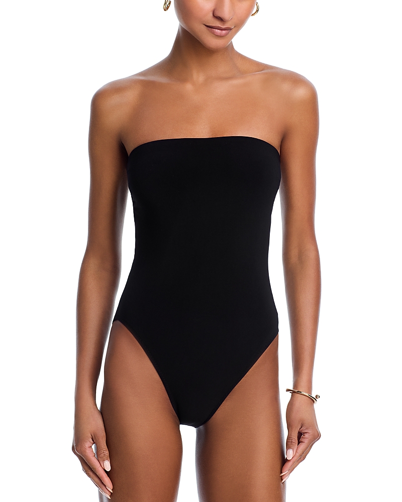 Norma Kamali Bishop One Piece Swimsuit In Black