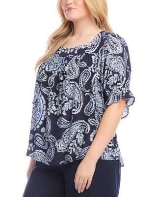 Ruffle Sleeve Square Neck Top