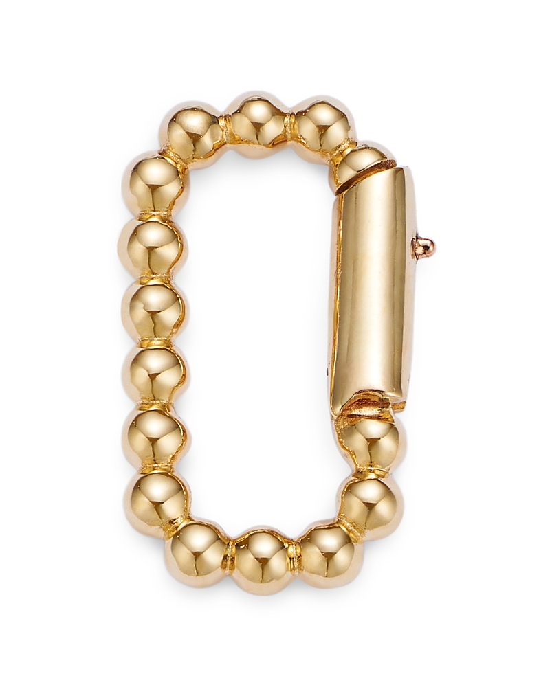 Moon & Meadow 14k Yellow Gold Beaded Oval Charm Enhancer