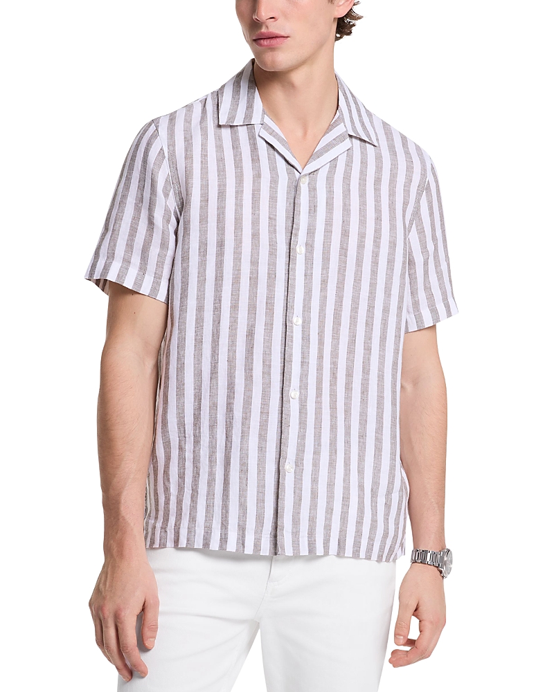 Michael Kors Relaxed Fit Printed Camp Shirt
