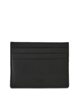 Gancio Woven Leather Card Case