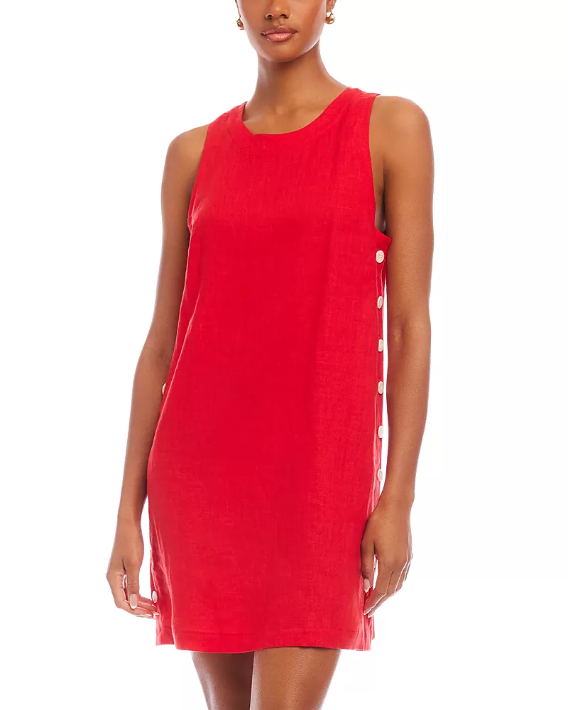 Fifteen Twenty Clarice Side Button Shift Dress