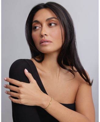 Caviar Gold Collection 18K Gold Beaded Bracelet, 4mm