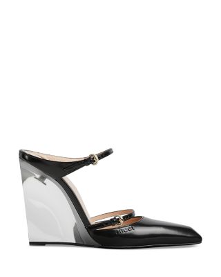 Women's Regent Snip Toe Green Wedge Heel Mules 