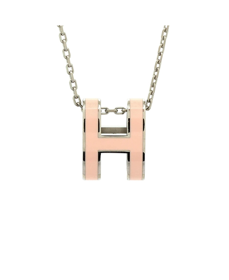 PRE-OWNED HERMES PRE-OWNED HERMES POP H PENDANT CHAIN NECKLACE METAL AND ENAMEL