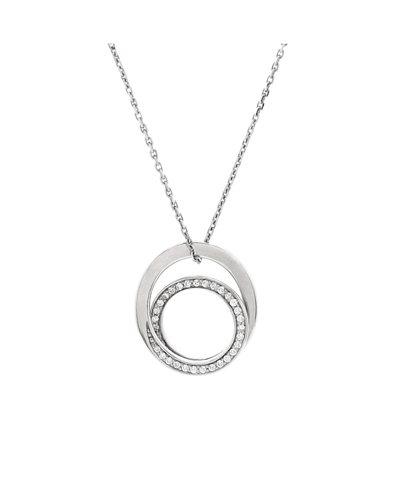 Pre-owned Pre-owned Cartier Cartier Etincelle De Cartier Pendant Necklace 18k White Gold With Diamonds