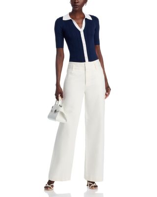 Contrast Collar Sweater