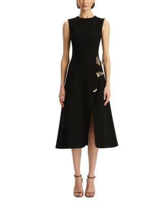 Sleeveless Butterfly Detail Split Skirt Dress