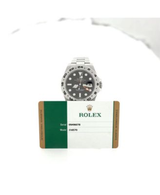 Oyster Perpetual Explorer II Automatic Watch in Stainless Steel 42mm
