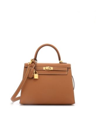 Pre-Owned HERMÈS - Kelly 25 Handbag Brown Epsom with Gold Hardware