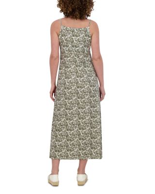 Linen Blend A Line Slip Dress