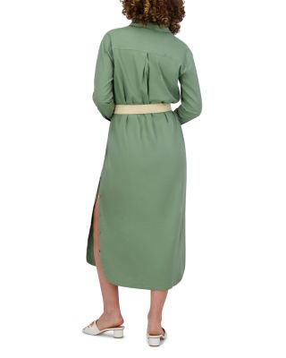 Linen Blend Shirt Dress