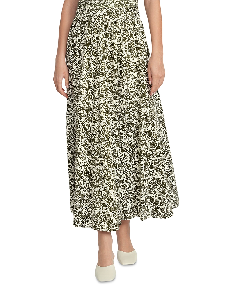 Point Linen Panel Skirt