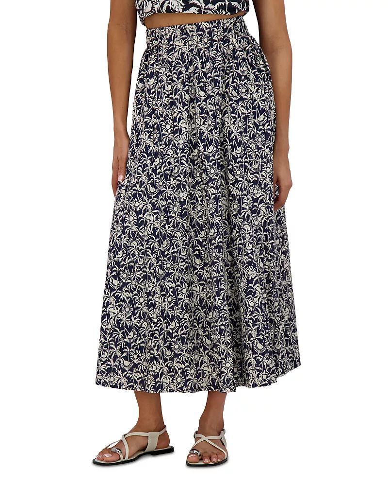 Point Linen Panel Skirt