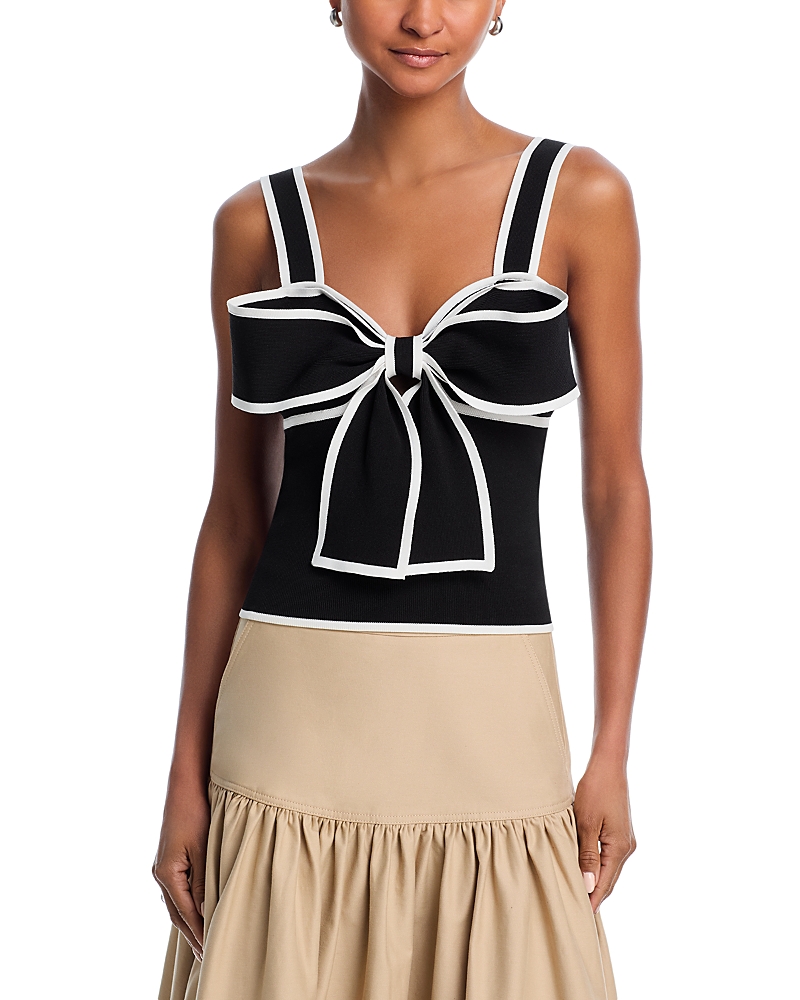 Essentiel Antwerp Haminata Oversized Bow Top In Black