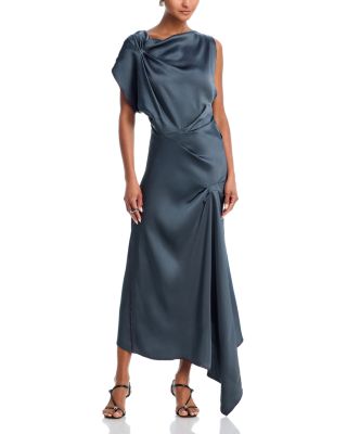 Victoria Beckham - Asymmetric Draped Midi Dress