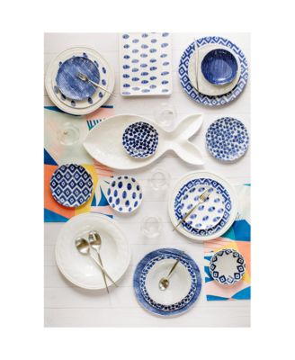 Santorini Assorted Cocktail Plates, Set of 4