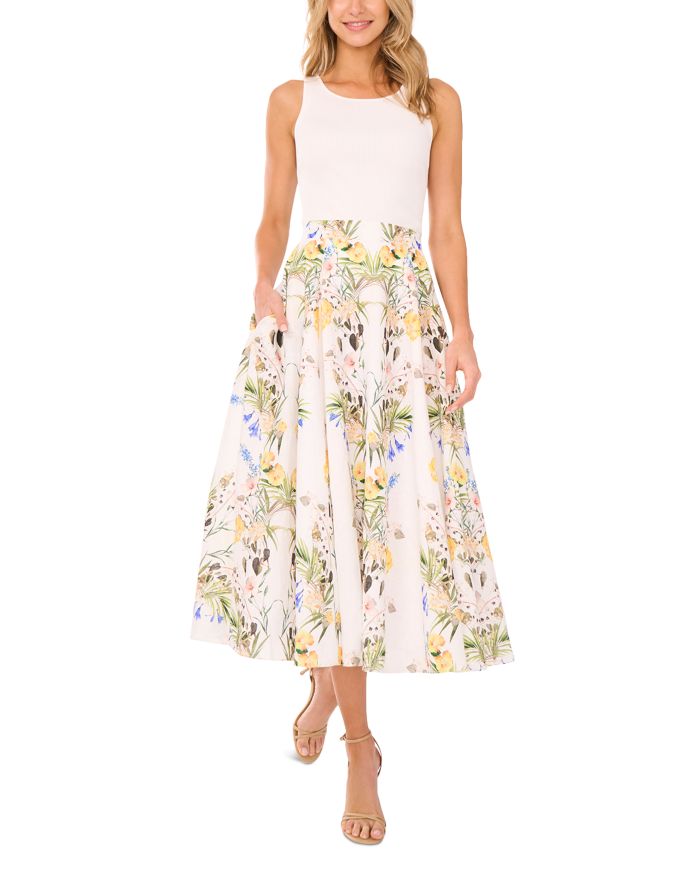 Linen A Line Midi Skirt