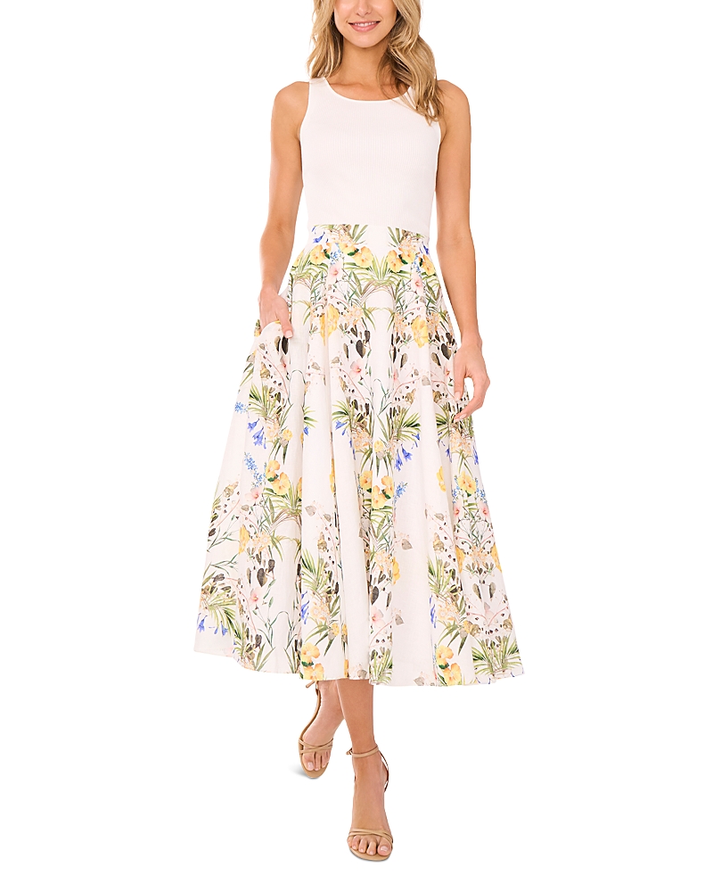TED BAKER LINEN A LINE MIDI SKIRT