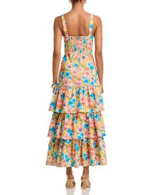 Blurred Floral Dress - Exclusive 