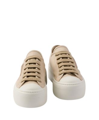  Women's Laced Fabric Sneakers
