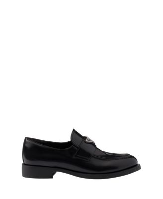  Women's Brushed Leather Loafers