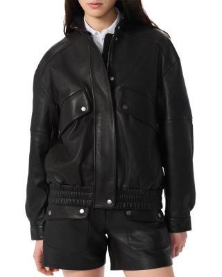 rag & bone - Aria Leather Bomber Jacket