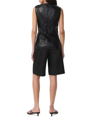 Slade Crewneck Leather Vest 