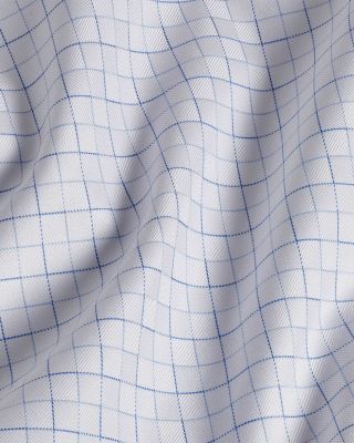 Trim Fit Herringbone Check Dress Shirt