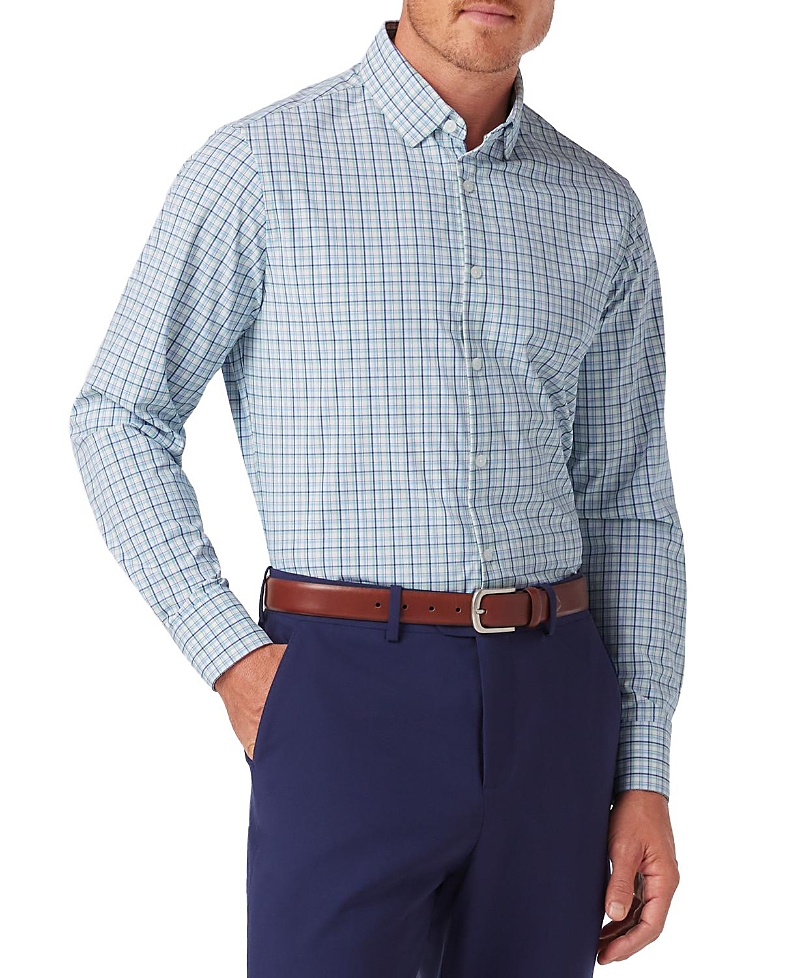 Mizzen+Main Leeward Ls Dress Shirt Leaf Austin Plaid