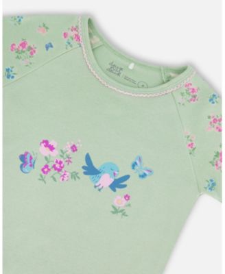 Girls' Organic Cotton Two-Piece Short Pajama Set - Big Kid