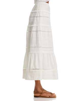 Pintuck Lace Inset Tank Top & Pintuck Lace Inset Midi Skirt - Exclusive