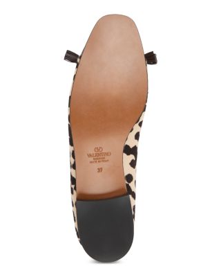 Women's VLogo Valet Du Roi Calf Hair Ballet Flats