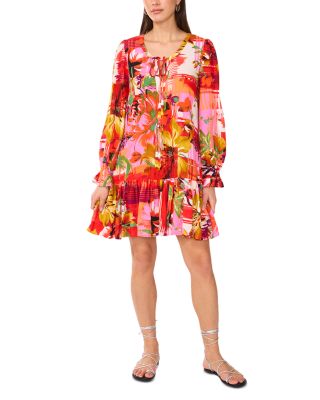 Floral Print Mini Dress