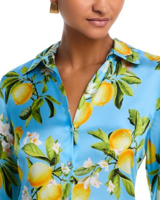 Tyler Silk Printed Long Sleeve Blouse