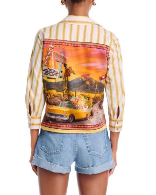 Fawn Scarf Three Quarter Sleeve Blouse