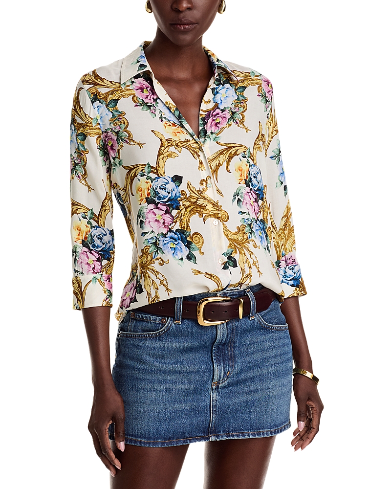 L Agence Camille Button-front Blouse