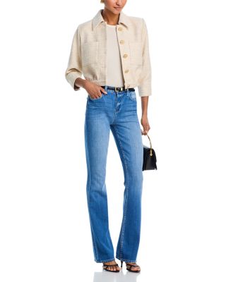 Selma Mid Rise Baby Boot Jeans in Rosales