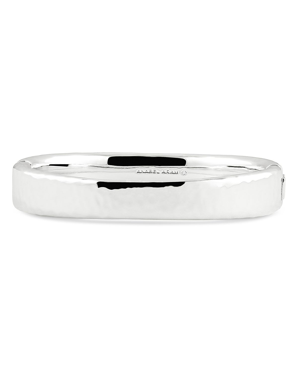 Anabel Aram Farrier 18K Yellow Gold Plated or Sterling Silver Wide Hinged Bangle Bracelet