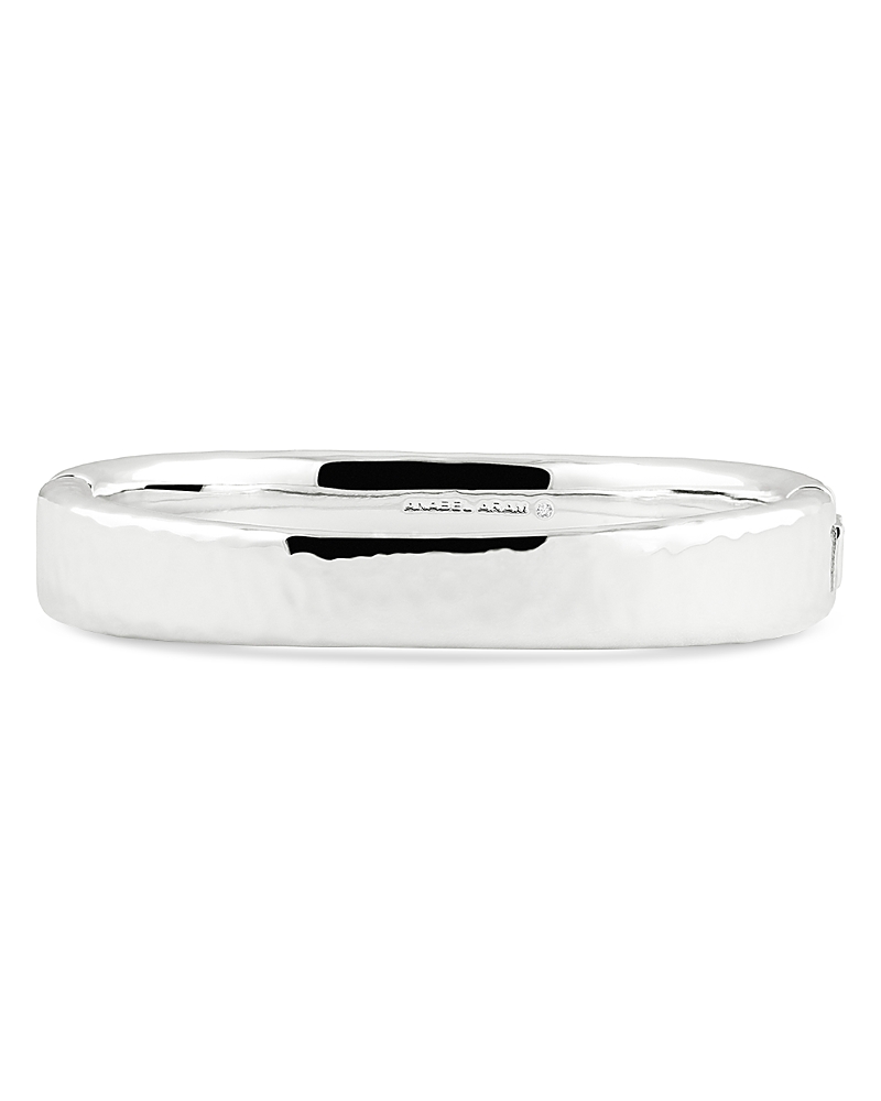 Anabel Aram Farrier 18k Yellow Gold Plated Or Sterling Silver Wide Hinged Bangle Bracelet