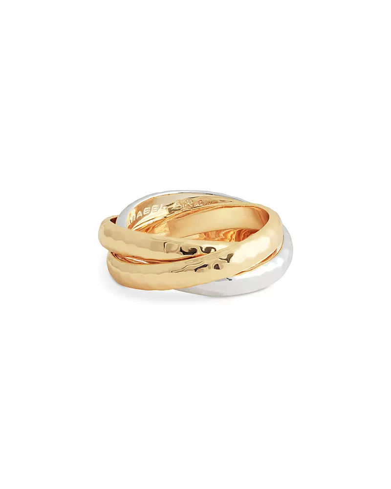 Anabel Aram Farrier 18K Yellow Gold Plated & Sterling Silver Triple Band Ring
