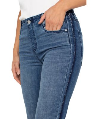 Gia Mid Rise Glider Crop Flare Leg Jeans
