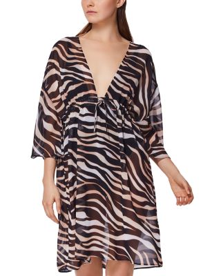 Gottex - Gottex Nambiti Tie Waist Beach Dress Swim Cover Up